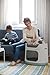 Keter by Curver Bunk Bed/Pet Carrier/Travel Crate with Cushions, 3-in-1 for Cats and Small Dogs, Small to Medium, Sandy/Misty Blue