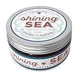 Organic Microdermabrasion Clay-Based Face Scrub and Mud Facial Mask. Detoxify, Cleanse, Unclog Pores and Moisturize, 8 Ounces, Therapeutic Spa Facial Treatment by Shining Sea