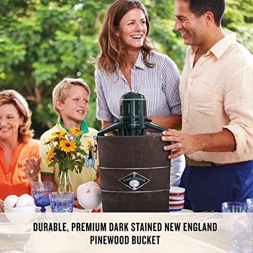 White Mountain Electric Ice Cream Maker with Appalachian Series Wooden Bucket, 6 Quart