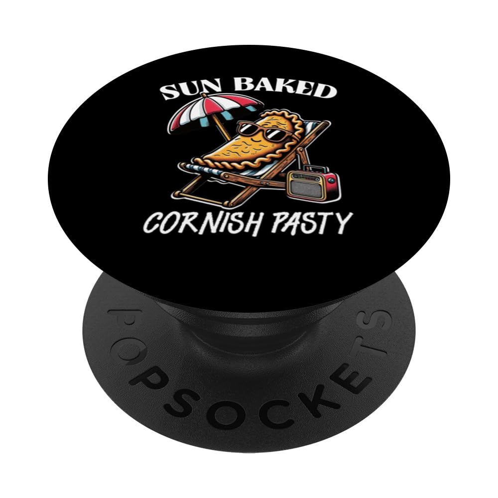Cornish Pasty s Sun baked s Funny Sunbathing Pasty PopSockets Swappable PopGrip