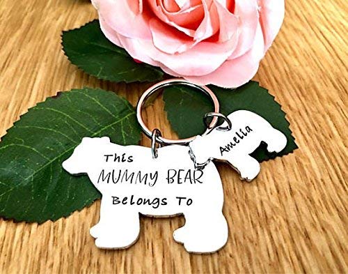 mummy bear keyring