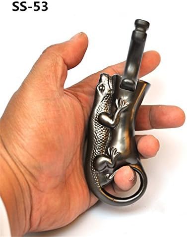 DDMARK SS-53 Stainless Steel Chameleon Professional Slingshot with replacement Flat Rubber Bands