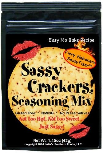 Sassy Crackers Seasoning Mix Fiery Habanero 4 Pack
