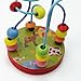 ReFaxi® 1PC Baby Wooden Mini Around The Beads Wire Maze Multi Color Educational Toy