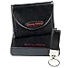 Mens Leather wallet by Shimmy Kahana genuine bifold Snap closure and Keychain