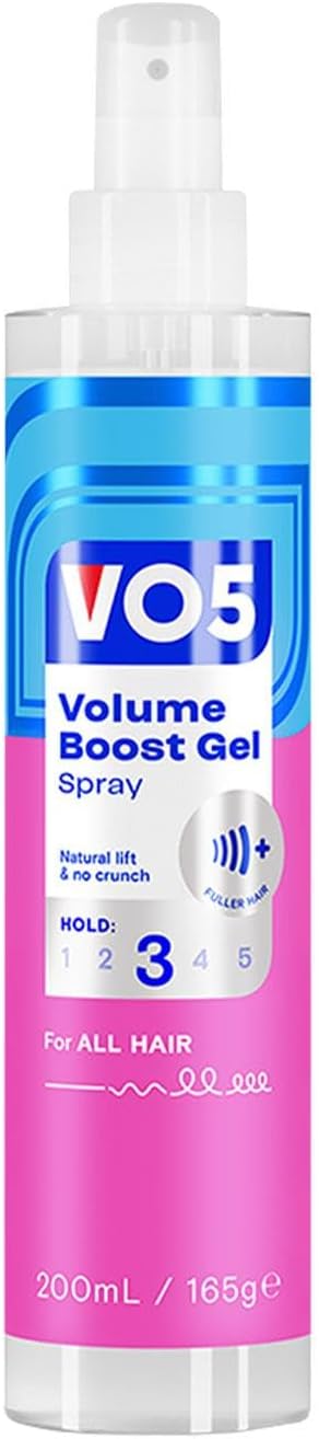VO5 Weather Resistant Gel Spray Volume Boost 200ml Alberto VO5