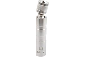 Qixiang CB 5/8" Spark Plug Socket Set,Thin Walled Magnetic Spark Plug Socket,Car Accessories Universal Joint 3/8" Drive 12 Point Swivel Socket Removal Tool,Compatible with BMW Nissan More Car