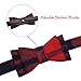 Beirui Cute 3 Set Dog Collar Charms Christmas Adorable Studded Bowtie - British Style Plaid Adjustable Small Dog Collar with Bell Charm for Puppy and Kitten,1/2