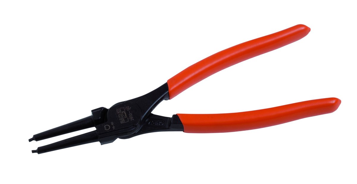 Bahco 2800-225 Internal Circlip Pliers with Straight Jaws, Multi-Colour, 225 mm