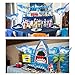 U`King 49 PACK Shark Birthday Party Decorations for Kids - Shark Happy Birthday Banner, Ocean Color Balloons, Mini Shark Balloons, Cute Cartoon Puffy Stickers | Aster Birthday Supplies Set for 1st 2nd 3rd 4-12 year Boys
