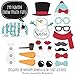 Big Dot of Happiness Let It Snow - Snowman Christmas - Holiday Photo Booth Props Kit - 20 Count