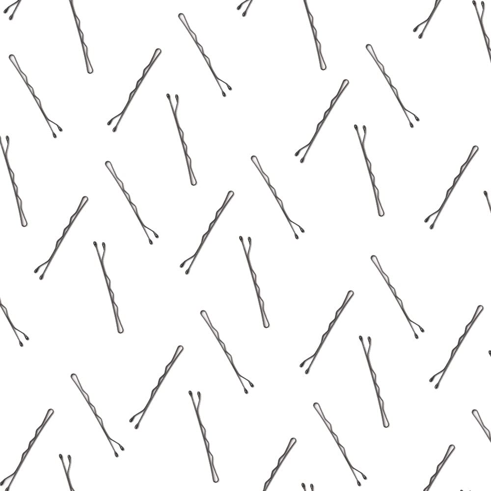 Topkids Accessories Hair Grips and Pins for Women and Girls - Bobby Pins, Kirby Grips, Small Hair Clips (45mm, Black 72pc)