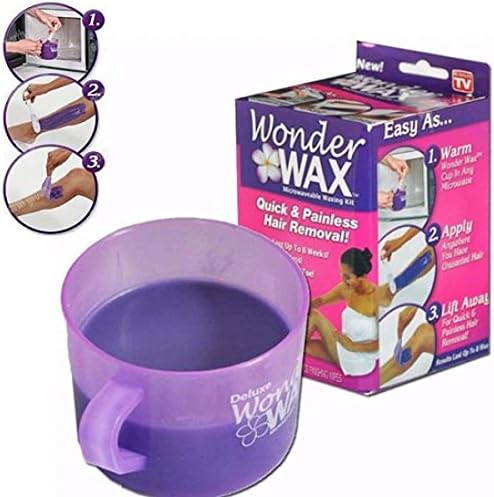 BLAPOXE Painless Hair Removal for Body & Legs Wax Wonder Wax Microwaveable Waxing Kit Quick