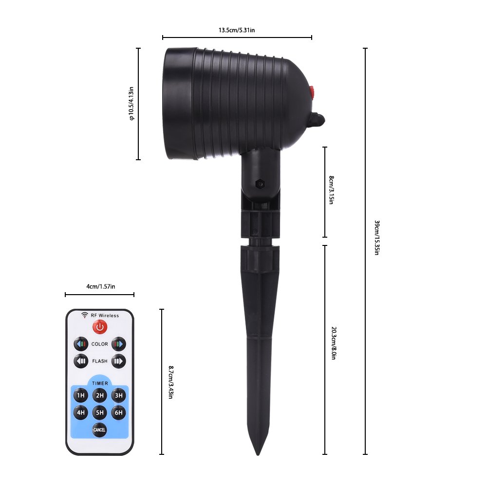 Christmas Laser Lights Landscape Projector Lights Outdoor Waterproof Laser Lamp for Halloween Outdoor Garden/Yard