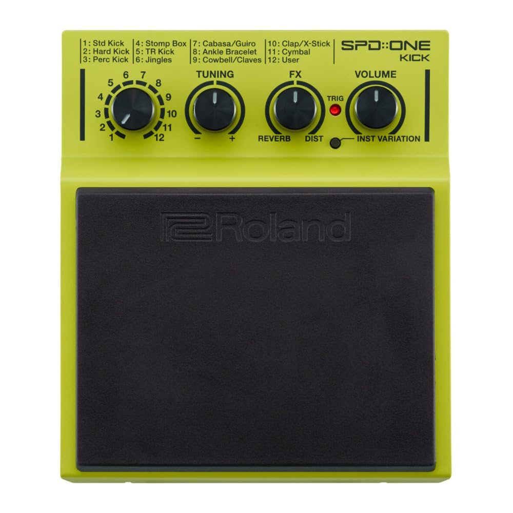 Photo 1 of Roland Percussion Electronic Drum Pad, Kick (SPD-1K), Yellow
