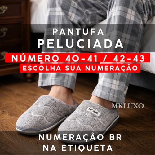 Pantufa Peluciada Interno Externo Macio Solado Pvc Antiderrapante Reforçado Alto Chinelo Masculino Feminino Unissex Home Confortável Aberto Veludo Forrada Nuvem Quente Inverno Sapatilha