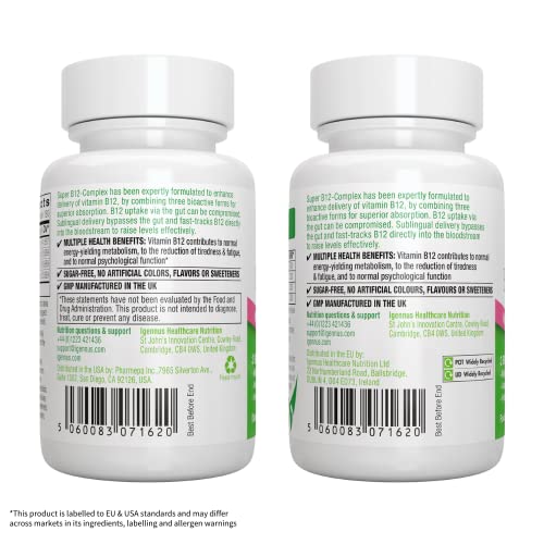 Super 1000mcg, Sublingual Vitamin B12, 180 Servings