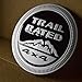 zorratin Silver Metal Trail Rated 4x4 Round Emblem Badge Mountain for Jeep Wrangler Side Rear Trunk Tailgate Hatch