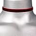 Twilight's Fancy 3/8 Plain Velvet Choker Necklace (Dark Red, Large)