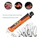 Meterk Electric Voltage Tester Non-Contact 12V-1000V Voltage Detector Pen with Alarm Mode & Live/Null Wire Judgment, LED Flashlight Beeper Multi-sensor Safe Voltage Measuring Indicator