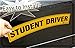 Zone Tech Set of 3 Student Driver Vehicle Bumper Magnet - Premium Quality Highly Reflective Student Driver Bumper Safety Sign Magnet