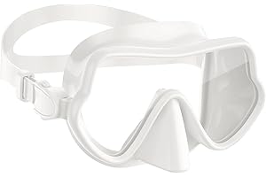W WSTOO Snorkel Diving Mask,Adults Swim Goggles with Nose Cover,Panoramic Anti Glare HD Tempered Glass,Lens Anti Fog Coating Treatment,Effectively Preventing Fogging