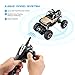 Tobeape RC Car, Wireless Remote Control Off Road RC Toy Car, 1/18 Scale High Speed RC Truck, 4 Wheel Drive Jeep, Birthday Gift for Children, Kids (2 Rechargeable Batteries Included) - Yellow
