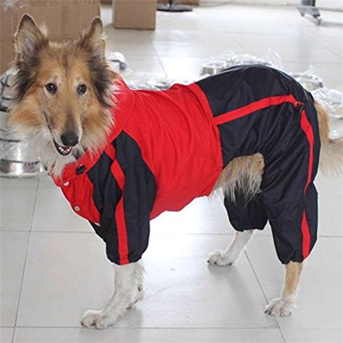 HuiSiFang Dog Coat Jacket Large Waterproof Puppy Dog Raincoat