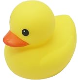 MYLIFEUNIT 4 inch Yellow Rubber Bath Ducks for Child