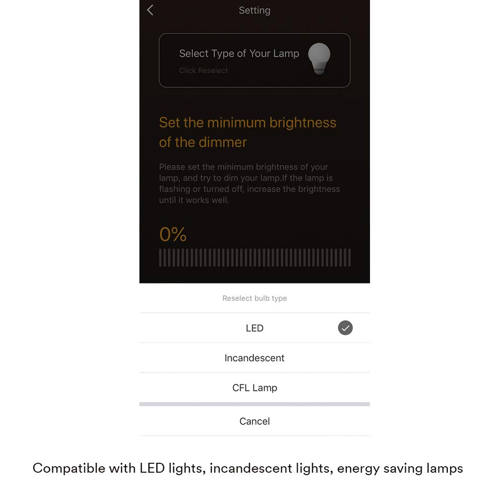 Lumary L-DS100 Dimmer Smart Light Switch with Wifi and Voice Control, Compatible with Alexa, Google Assistant, IFTTT (No Hub required)