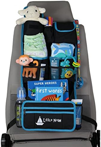 Little Noah Backseat Car Organizer Durable Backseat Storage - Organize Toys - Seat Protector - Storage pockets - Eco-Friendly - Secret Pouch - Travel Storage