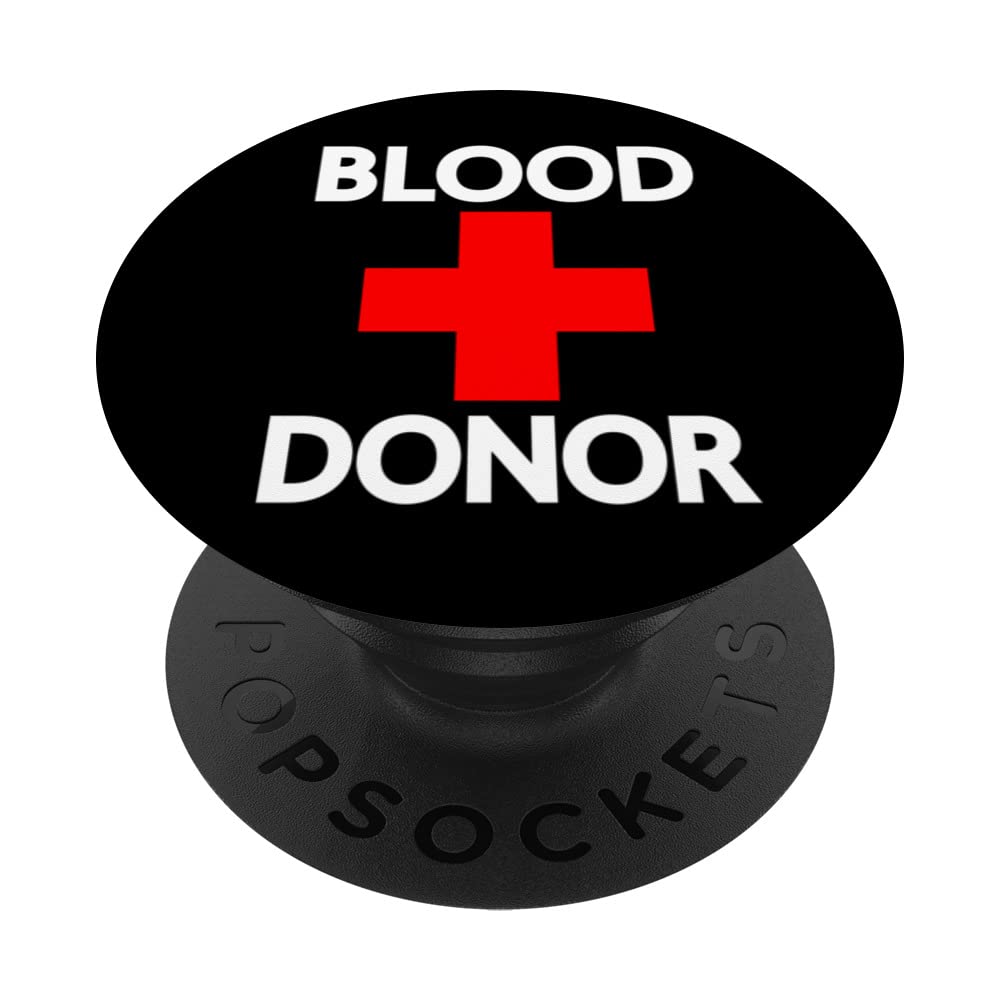 BLOOD DONOR DAY BLOOD DONATION OUTFIT WOMEN MEN MENS WOMENS PopSockets Swappable PopGrip