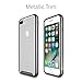 iPhone 7 Plus Case, CaseCrown Clarity Metallic PC & TPU Case (Space Gray) - Scratch Resistant