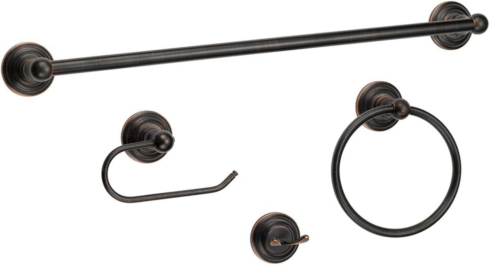 Designers Impressions 800 Series Oil Rubbed Bronze Towel Ring: Home & Kitchen
