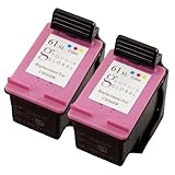 Sophia Global Remanufactured Ink Cartridge Replacement for HP 61XL (2 Color)