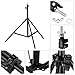 CRAPHY Upgraded Portable Photo Studio 10 x 6.5ft Background Stand Kit Backdrop Support System with Silk Cotton Background (Green Black White, 9ft x 6ft) and Carrying Bag