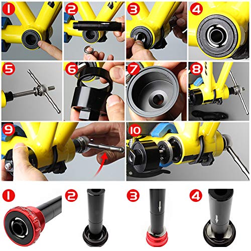 Ownsig Bike Bicycle Bottom Bracket Installation Tool, Bike Headset or BB Cup Press Install and Remover Tool
