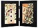 Golden State Art, 4x6 Double Picture Frame Vertical Hinged Photo Frame 2 Opening Folding Family Frames Collage, with Real Glass (4x6, Black, 1-Pack)