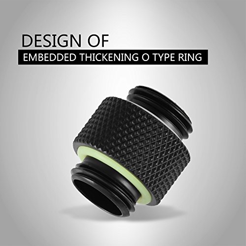 Richer-R-2-Pcs-Adaptador-del-Sistema-de-Refrigeracin-por-Agua-para-Computadora-G1-4-RoscaMetalLargo