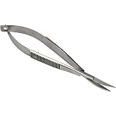 HTS 144C7 4.5" Curved Stainless Steel Squeeze Scissors