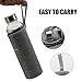 BONISON Stylish Top Quality Borosilicate Glass Water Bottle with Colorful Nylon Sleeve, 18 oz, Grey