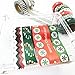 12 Rolls Christmas Thanksgiving Holiday Washi Tape Set, Snowflake Tape, DIY Scrapbooking Decorative Tape, Masking Tape, Planner Tape, Craft Gift Decoration Tape Stickers, Red Green White(Random Color)