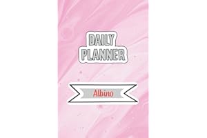 Daily Planner for Albino | 6x9 inches | 120 pages: Daily Planner Paperback without date for planning, organize plan with spec