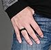 8MM Black High Polish/Matte Finish Men's Tungsten Ring Wedding Band 7-12 (11)