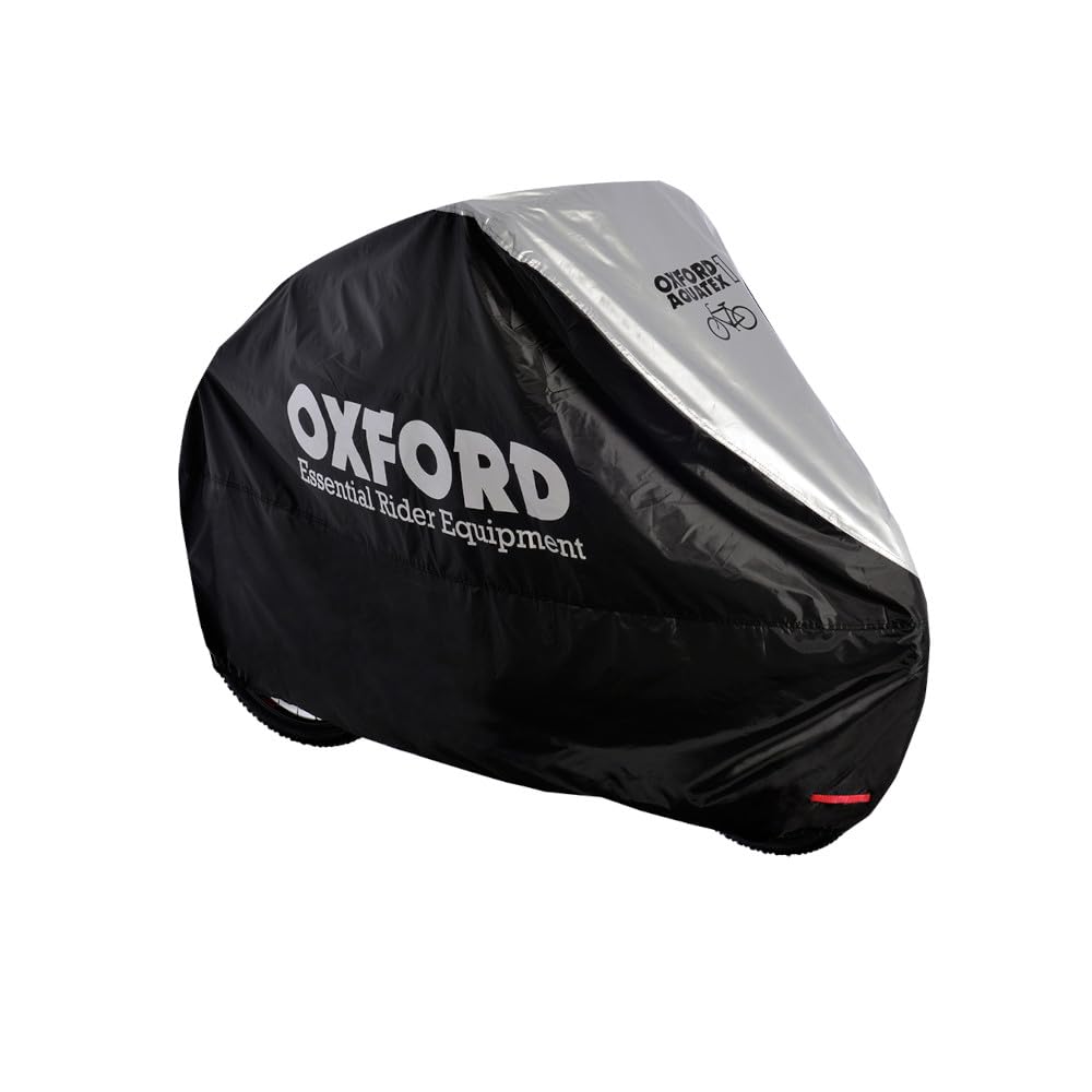 Oxford Unisex Single Oxford Aquatex Outdoor Bike Cover Silver 200x 80x 110 cm, Silver (Black/Silver), 200 x 80 cm UK