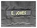 Del Molle Panel for Name Tapes - 1 inch x 5.25 inches - Black