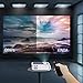 Projector, HD 4000 Lux Video Projector with 210″ Display 60,000 Hours Led Home Theater Projector Support 1080P,Compatible with Fire TV Stick,PS4, HDMI, VGA, AV and USBthumb 2