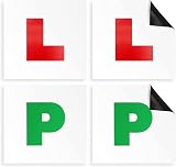 KEPLIN Haltons Magnetic L & P Plates 4 Pack 1.3mm PVC UK DVSA compliant