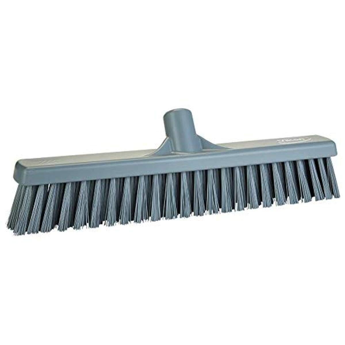 Vikan 317488 16" Combo Push Broom- Soft/Stiff - Gray