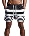 Men's Stripe Swim Trunks Quick Dry Casual Swim Shorts 02